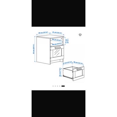 Ikea Brimnes nachtkastje