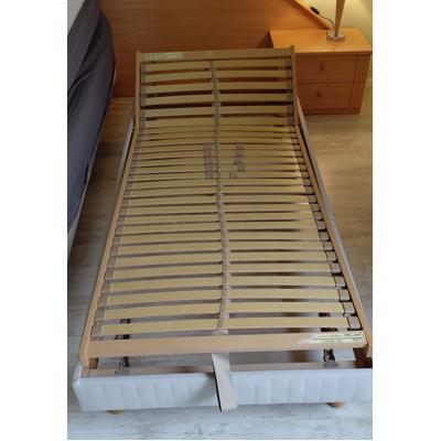 2 bedden met hand verstelbare lattenbodem 90 x 200 cm