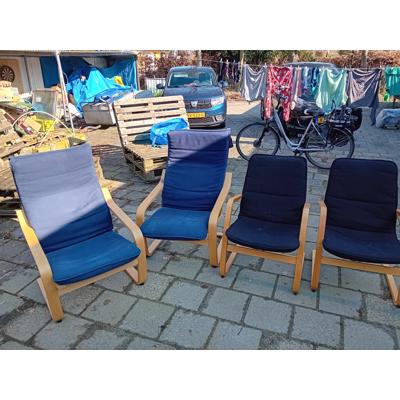 4 maal nette poang, 2 volwassen, 2 kinderstoelen