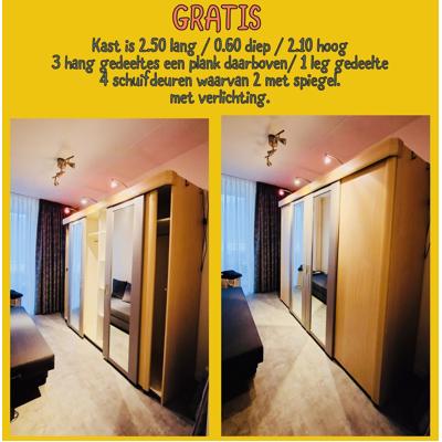 Grote hang-legkast in zeer goede staat. Zelf demonteren.