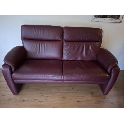 2 zits bankstel leer