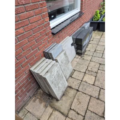 Diverse betontegels