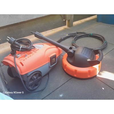 Hoge druk spuit- terras tegels/ tuin