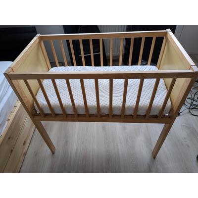 Wieg, 80x40cm, matras inbegrepen 