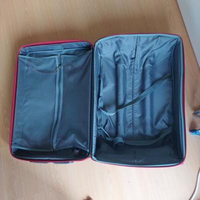 Rode samsonite koffer stof