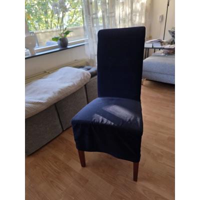 4x eetkamerstoel donker blauw