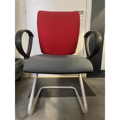 3 Rode Bureaustoelen