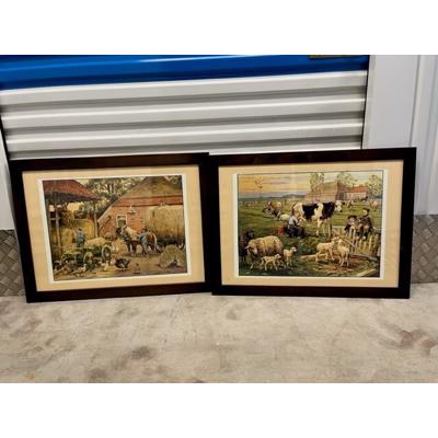 Set Nostalgische Schoolplaten C. Jetses (Inclusief Lijst)