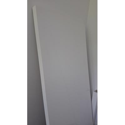 Glanzend witte rechthoekige eettafel