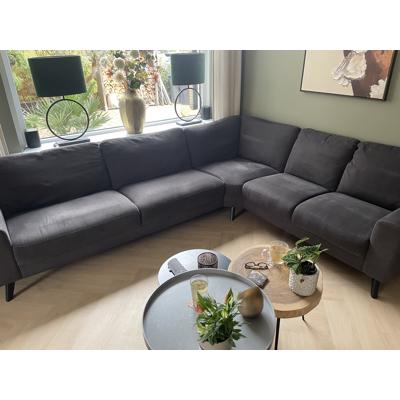 Hoekbank antracietgrijs 290x230