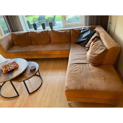 Mooie hoekbank, stof, Alcantara 