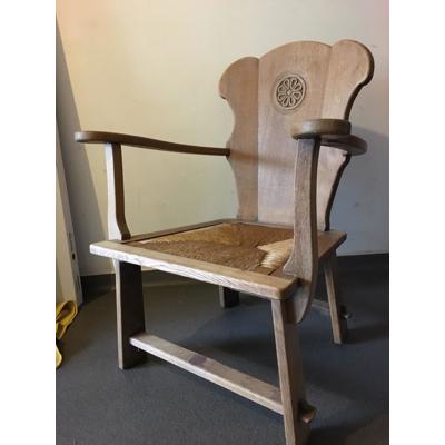 Set van 4 eikenhouten stoelen