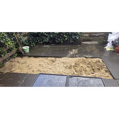 Wit zand gratis afhalen. 