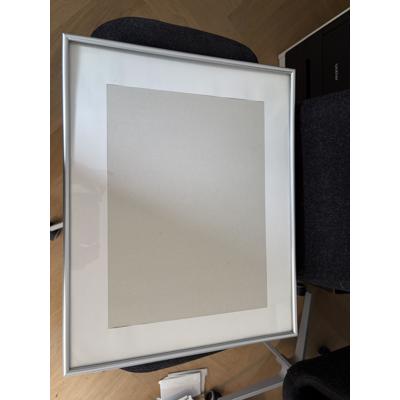 Zilverkleurige wissellijst