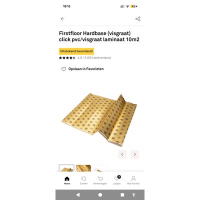 Ondervloer PVC/Laminaat vloerverwarming 