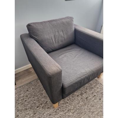 Mooie fauteuil Ikea Karlstad donkergrijs 