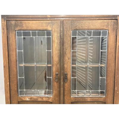 Houten Brocante Vitrinekastje