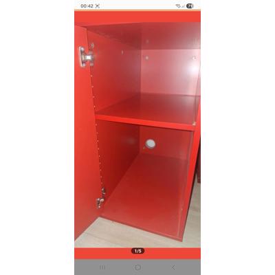 Pc kast en bureau blad (rood)