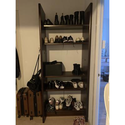 Massief houten boekenkast