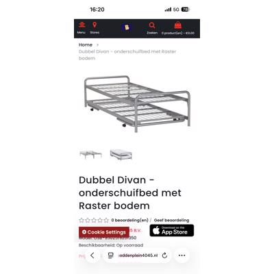 Bed met onderschuif bed