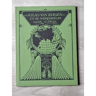 Verzameling oude schoolboeken/ Bosatlas /