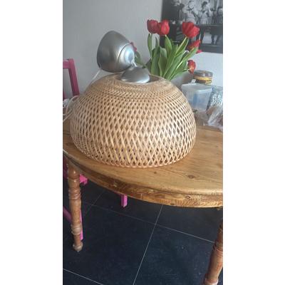 Bamboe hanglamp met fitting en ophangsysteem