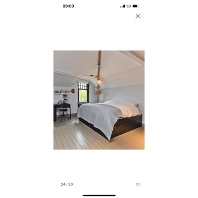 140x200cm IKEA Malm bed met opbergruimte (incl matras)