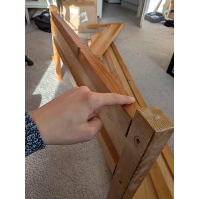 Lundia 1 persoons houten bed