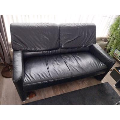 Lederen bankstel 2,5 en 2 zits