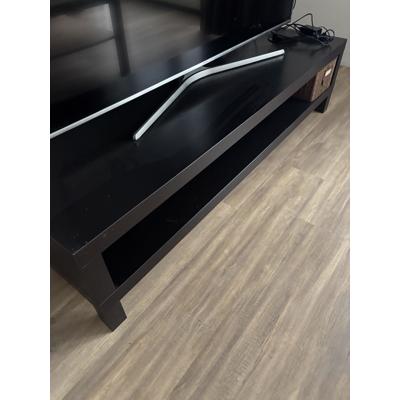 Tv meubel  (laag, donkerbruin/zwart)