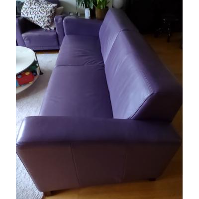 Grote leren Montel bank 