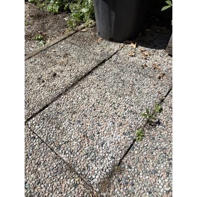 Partij mooie tegels en opvulzand