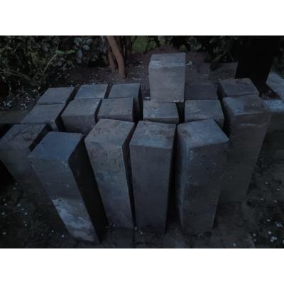 Stapelblokken tuin grijs 15x15x60 cm