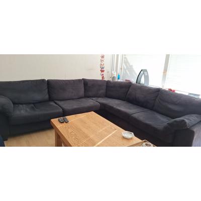 Hoekbank, zwart