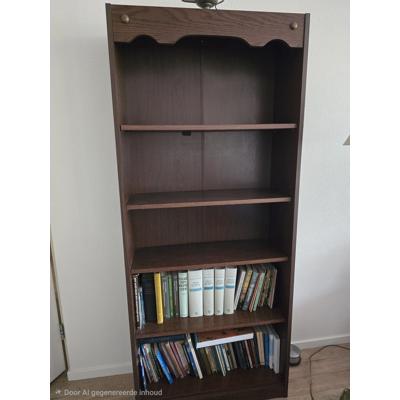 Eikenhouten boekenkast