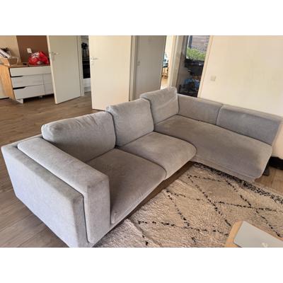 IKEA Nockeby 3-Zitsbank met chaise longue grijs