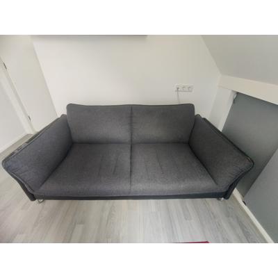 zwartgrijze bank, 2,5 zits