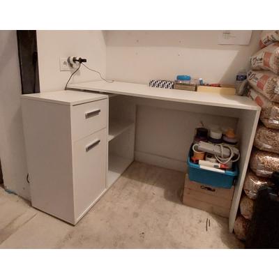 Hoekbureau wit
