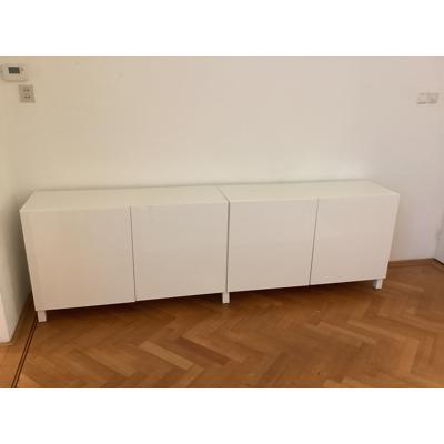 Witte IKEA kastjes ( dressoir) 