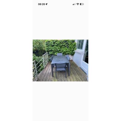 Moderne tuinset met 6 stoelen