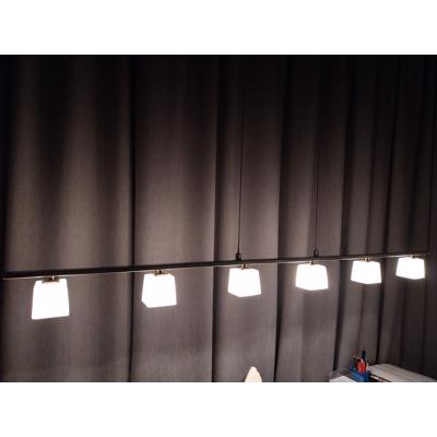 Designlamp met 6 matglazen kapjes