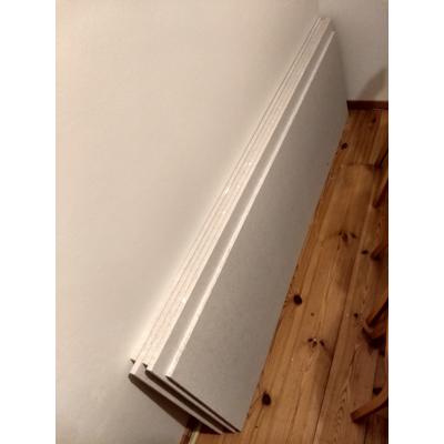 Vier 18mm wand/vloerplaten 2m x 60cm