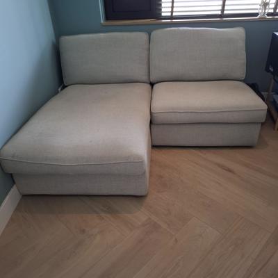 2 zitsbank met chaise longue