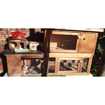 Cavia/konijnen hok incl toebehoren 