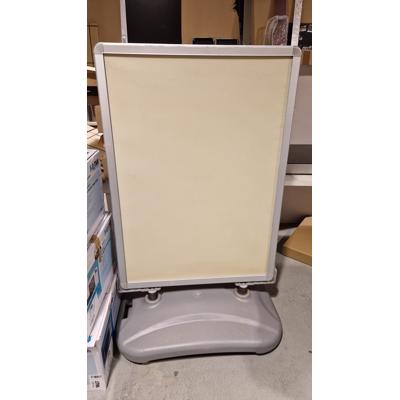 Stoepbord groot (2-zijdig) met vaste bak