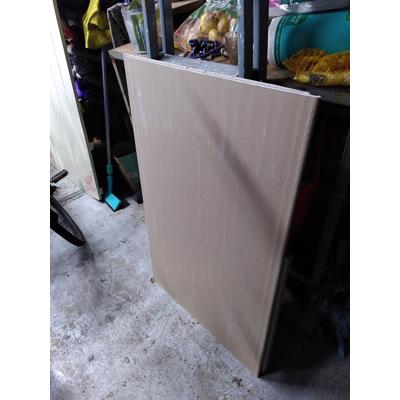 Twee gipsplaten 90 bij 98 cm