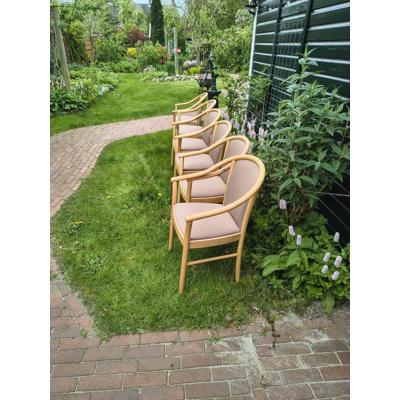 Zes eetkamer / wachtkamer stoelen