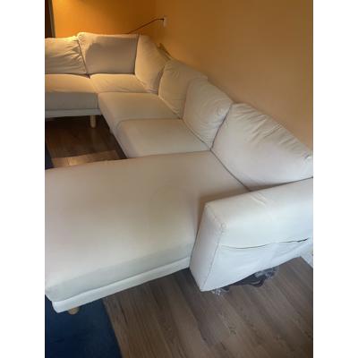 grote witte 6 persoons hoekbank IKEA