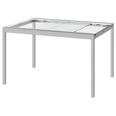 Ikea Glivarp uitschuifbare eettafel chroom