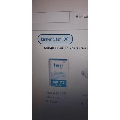 Gez MP -75 gips pleister van iemand uit nooddorp /Den-Haag
